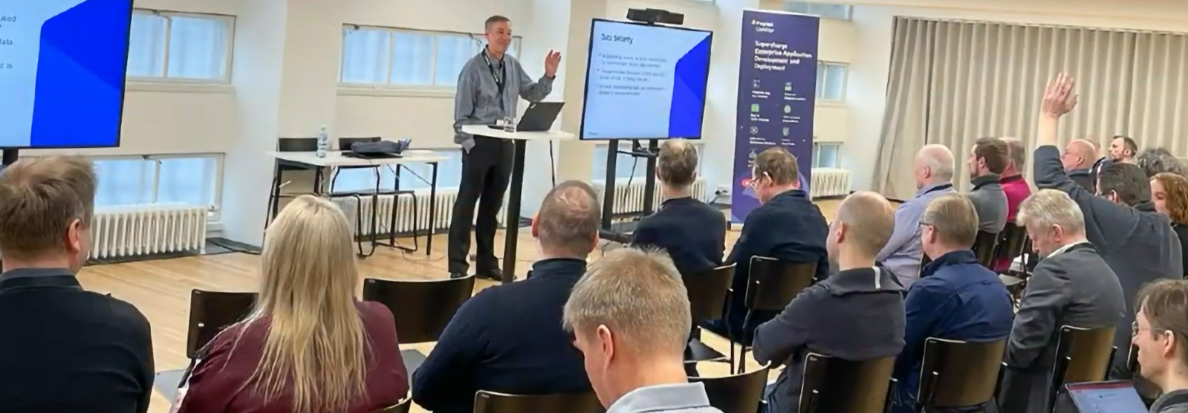Presenting design security topics at a leadership conference to a full room